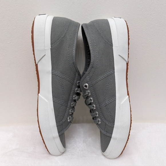 Superga Signature Style Cotu Classic Gray Sneakers New Condition - Picture 4 of 12